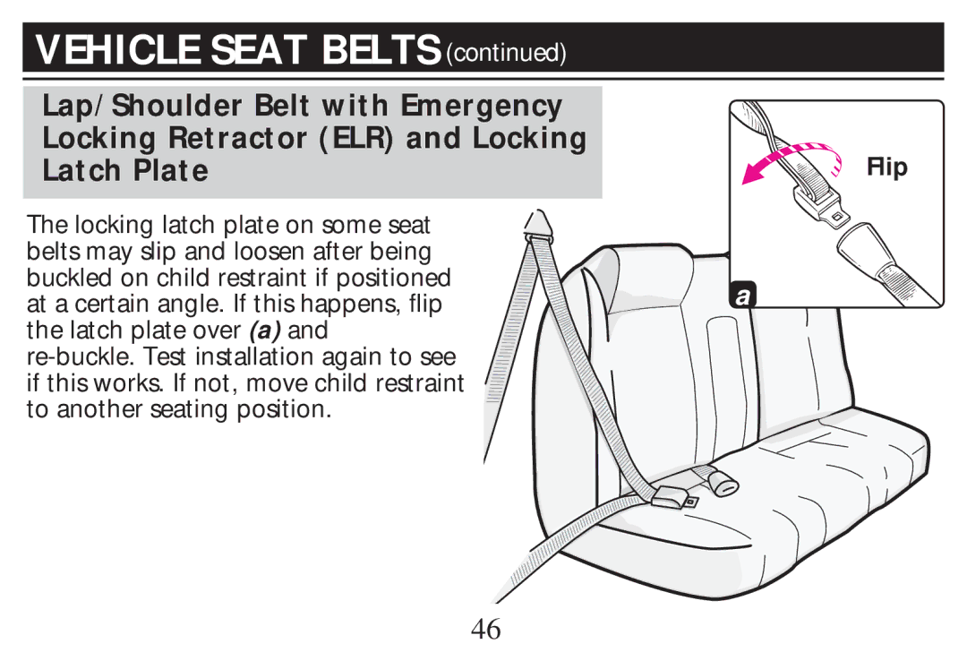 Graco PD268712B owner manual Latch Plate 