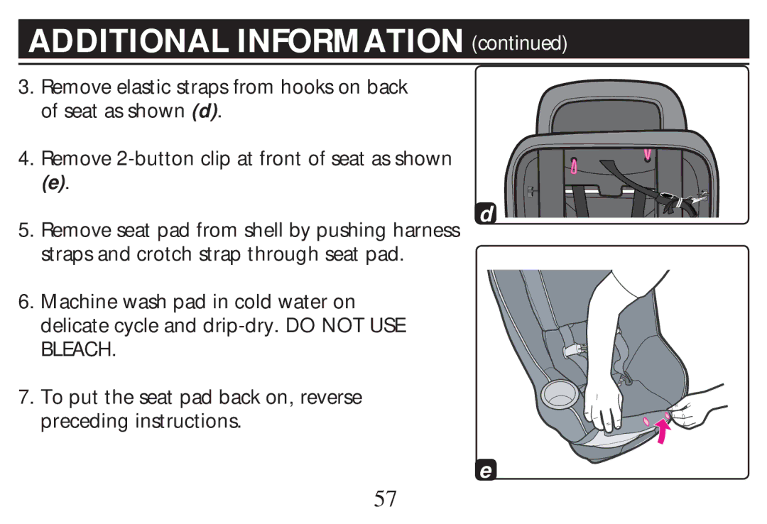 Graco PD268712B owner manual Additional Information 