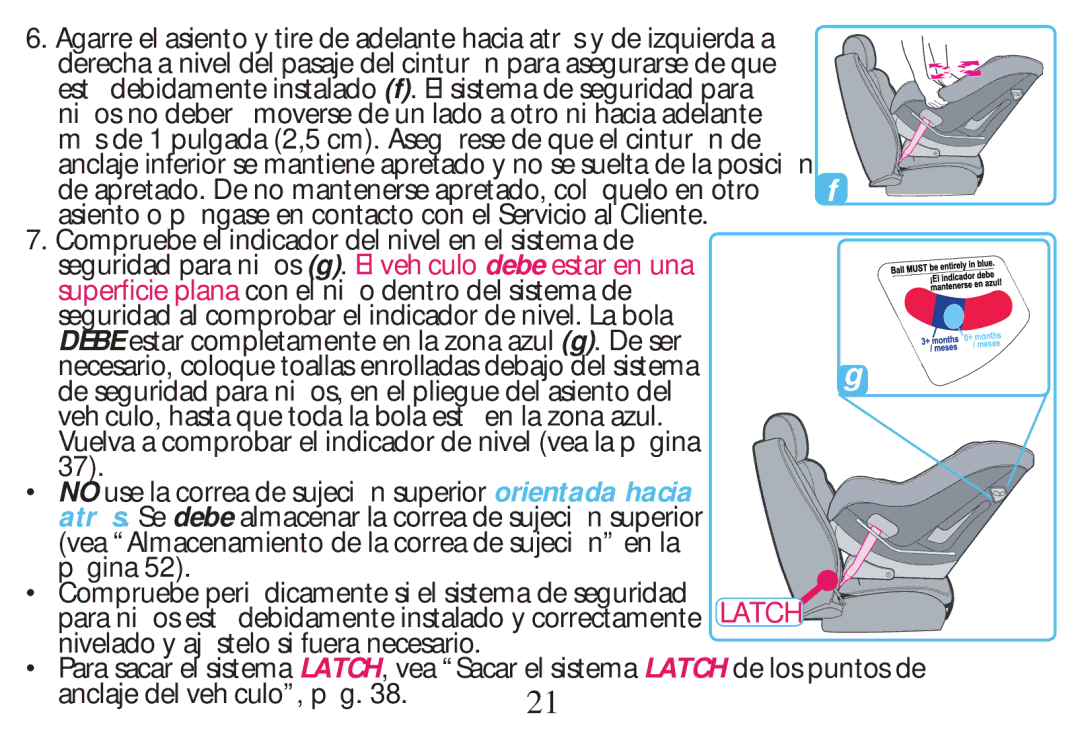 Graco PD268712B owner manual Seguridad para ni os g. El veh culo debe estar en una 