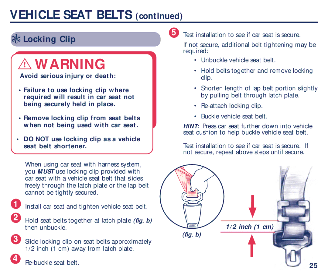 Graco PM-1373AD manual Locking Clip 