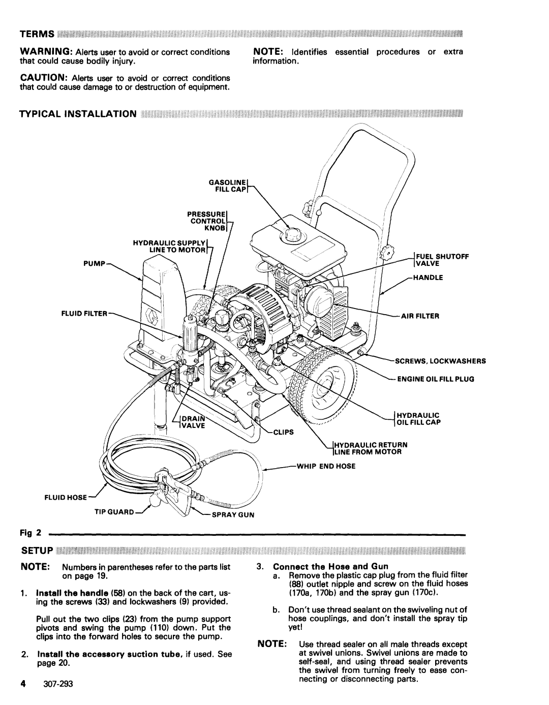 Graco 215-433 Series G, Series A, 231-005 warranty Terms Typical Installation 