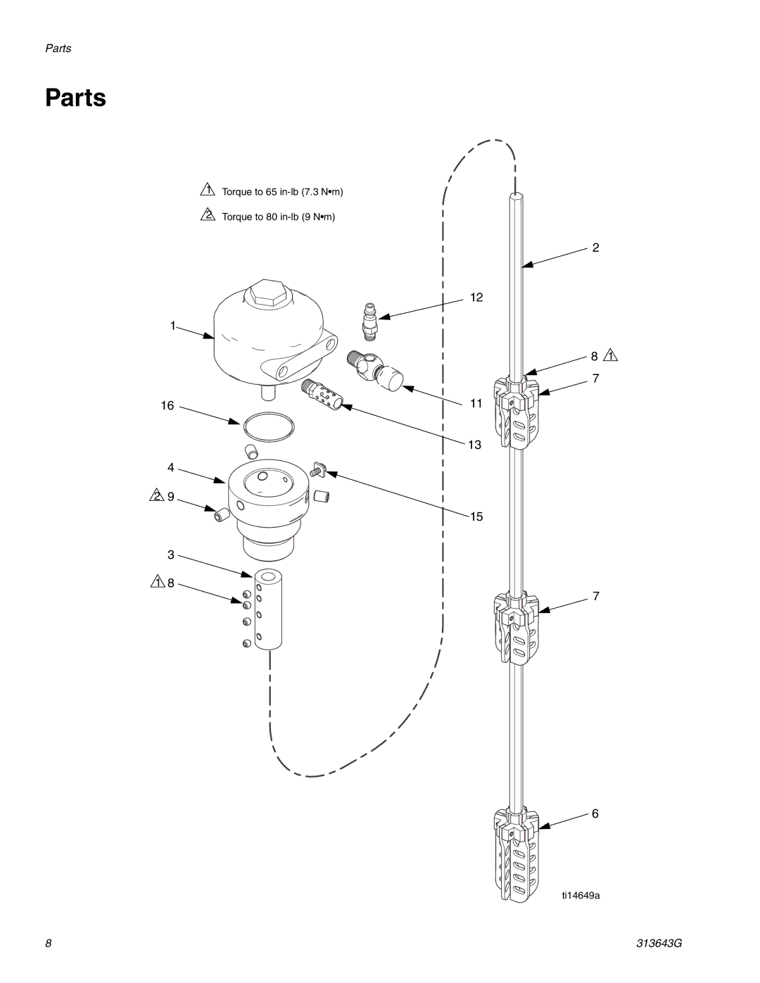 Graco 24C728 B, Series B, 24C729 warranty Parts 