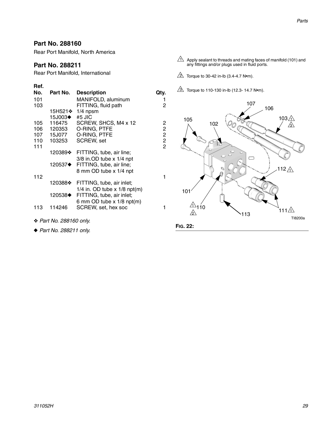 Graco 288046, Series B important safety instructions RING, Ptfe 