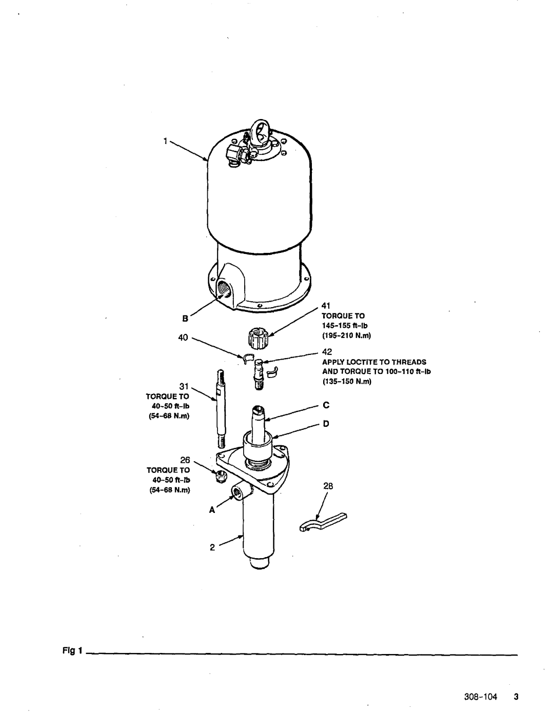 Graco SP 218-335 manual Torque to 