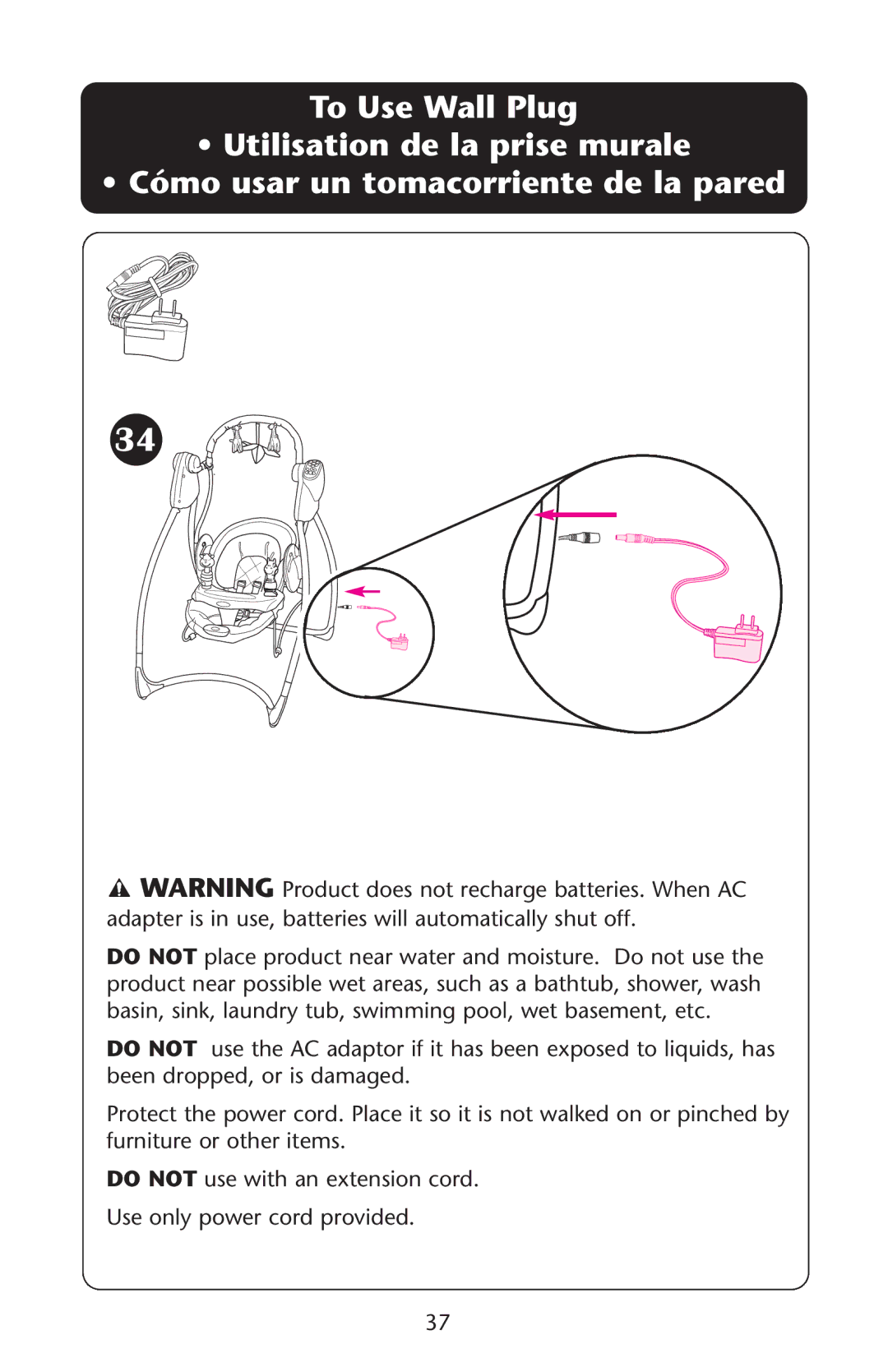 Graco Swing n' Bounce owner manual 