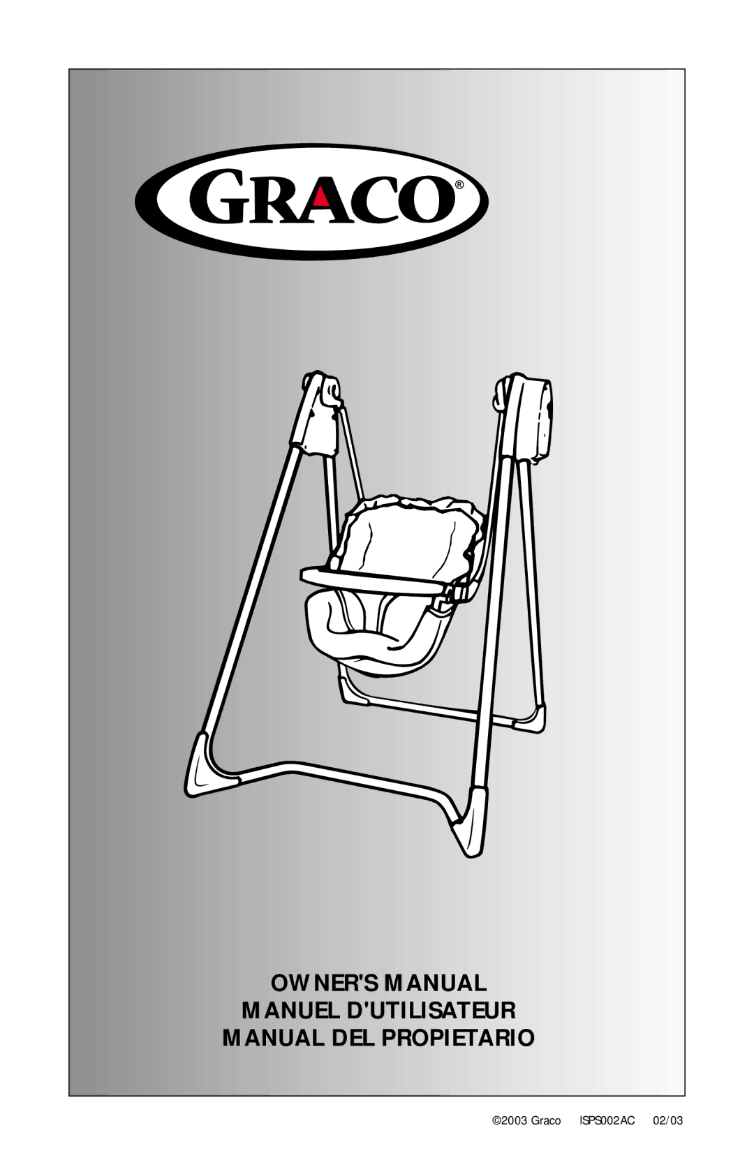 Graco Swing Set owner manual Manuel Dutilisateur Manual DEL Propietario 