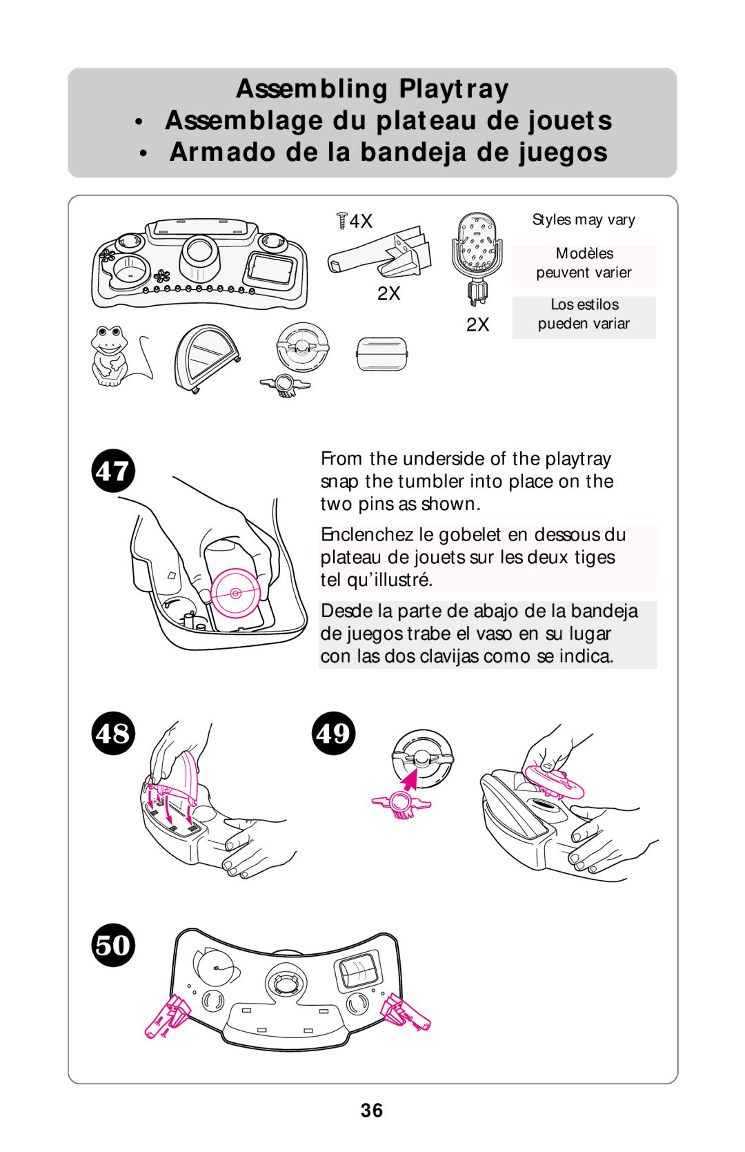 Graco Swing Set owner manual Styles may vary 