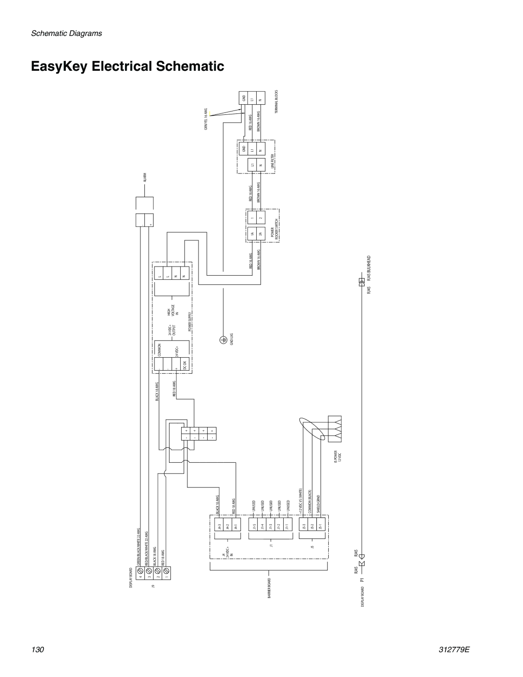 Graco TI12552a, TI12553a important safety instructions EasyKey Electrical, Schematic 