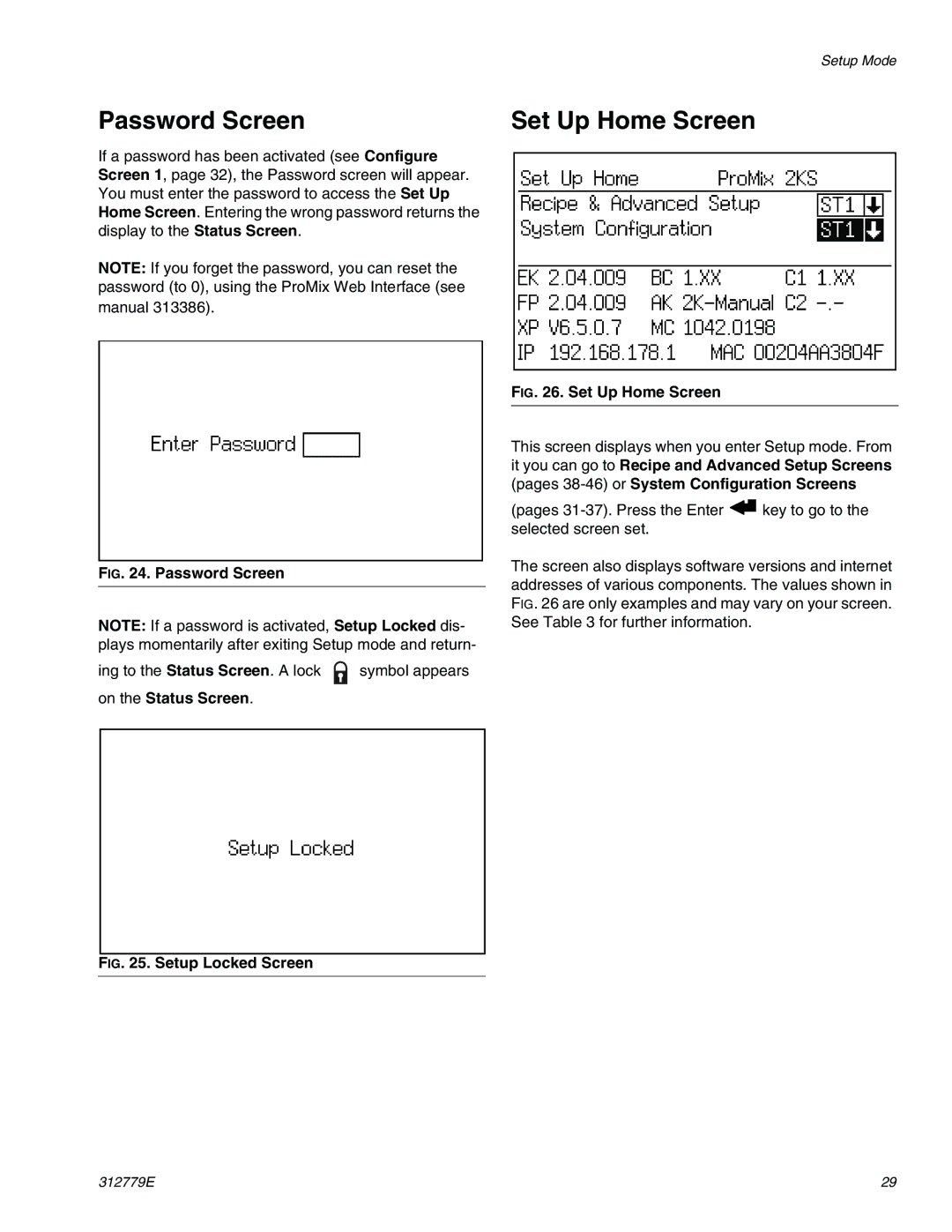 Graco TI12553a, TI12552a important safety instructions Password Screen Set Up Home Screen, On the Status Screen 