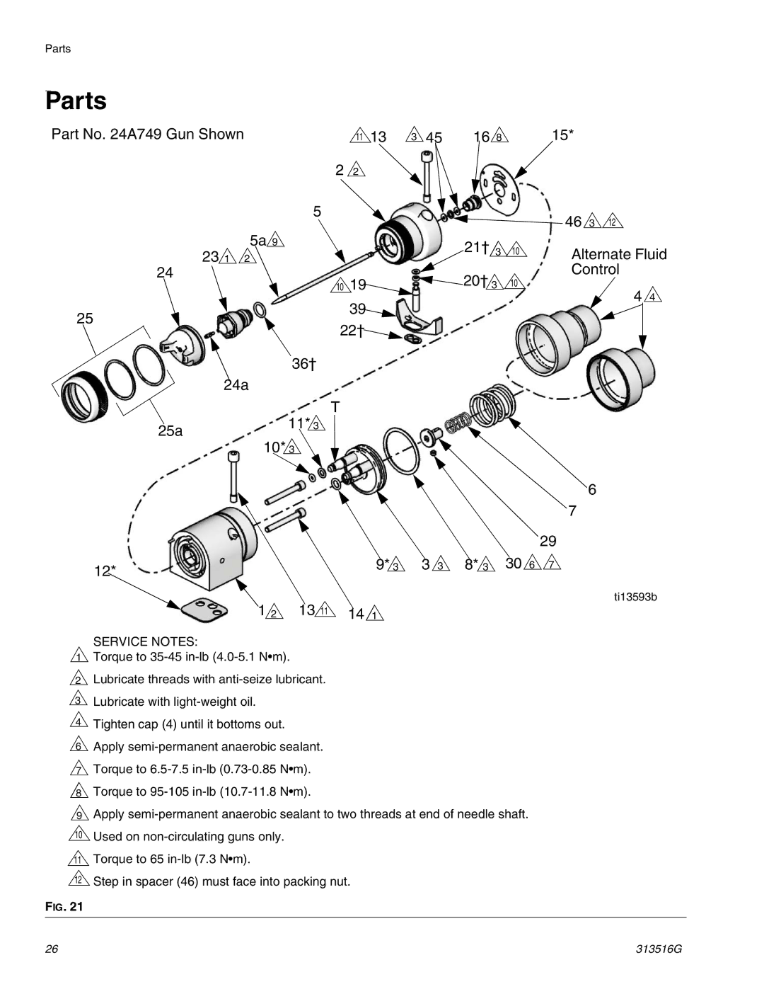 Graco ti13585a, ti13586a important safety instructions Parts 