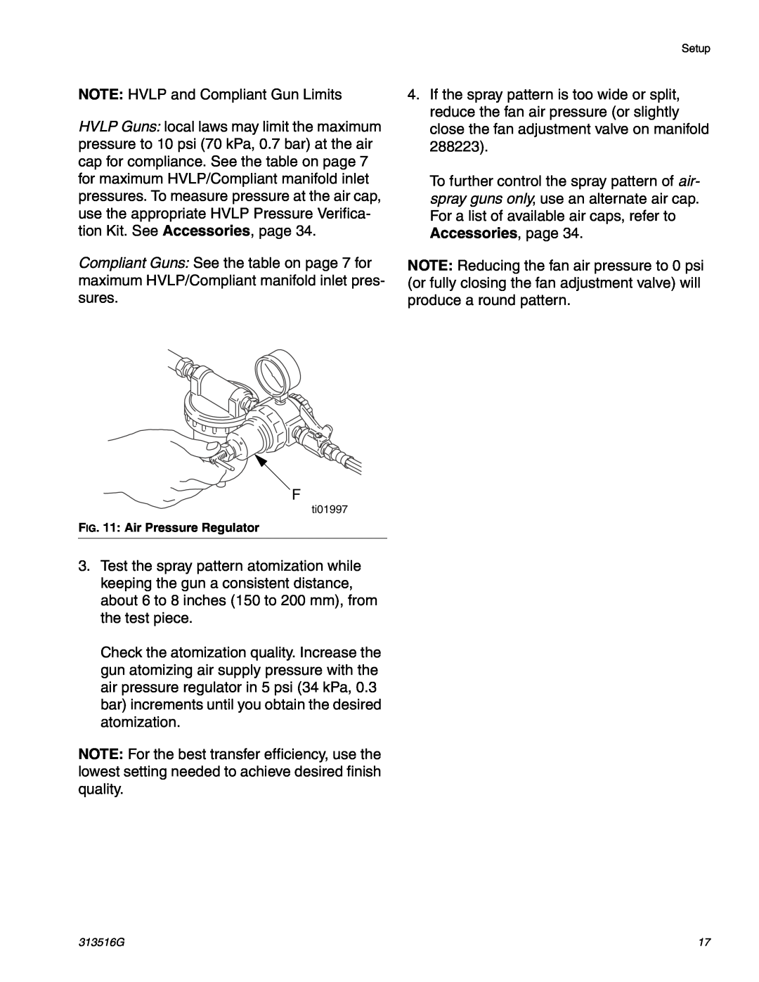 Graco ti13586a, ti13585a important safety instructions NOTE HVLP and Compliant Gun Limits 