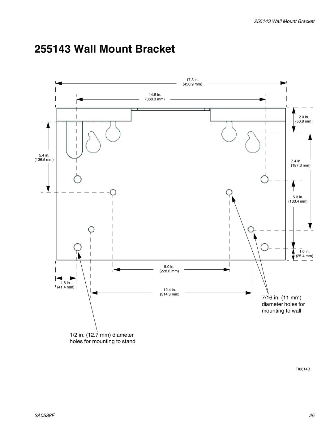 Graco TI15605a, TI15596a important safety instructions Wall Mount Bracket 