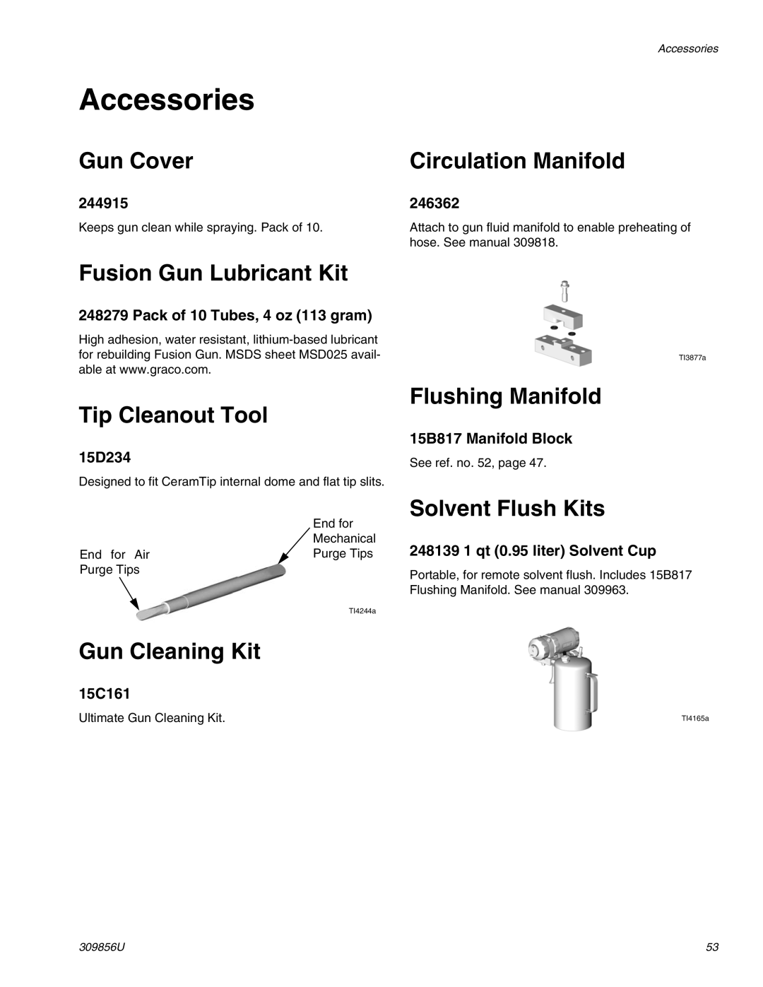 Graco TI3840a important safety instructions Accessories 