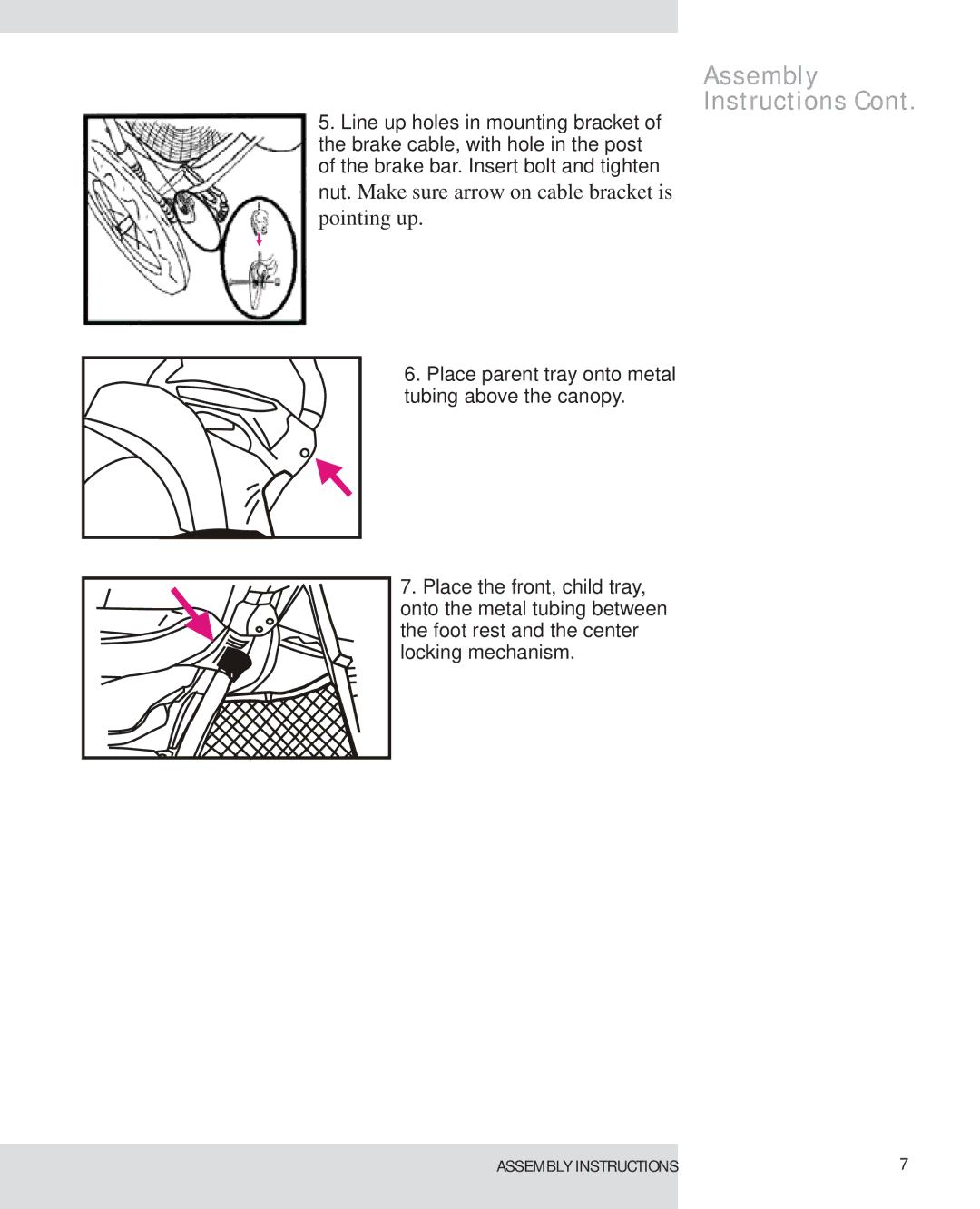 Graco #UA105 operating instructions Assembly Instructions 