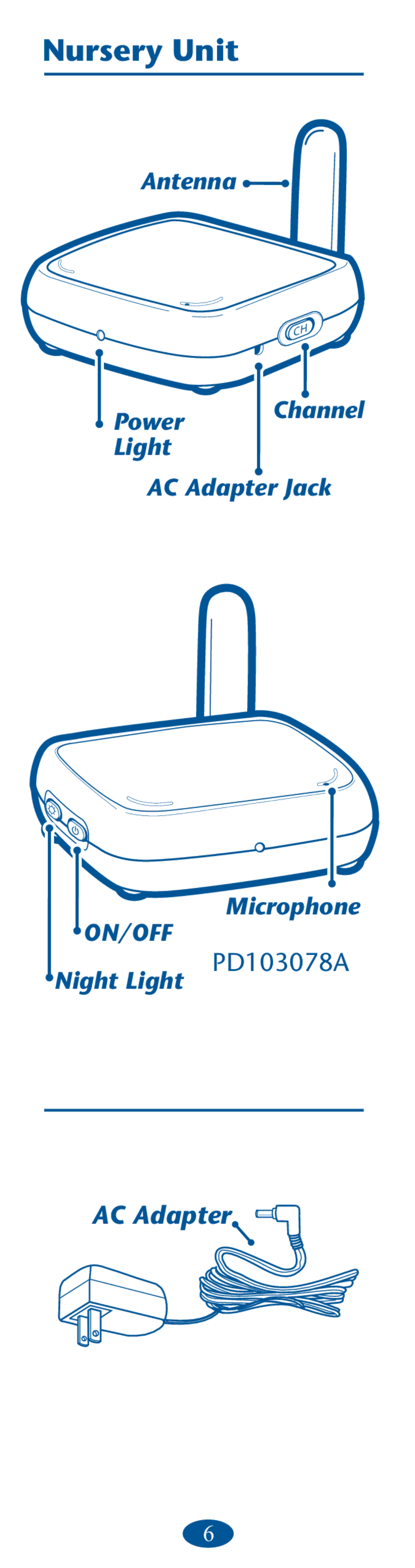 Graco vibe, PD106594B, 1750483 owner manual Nursery Unit 