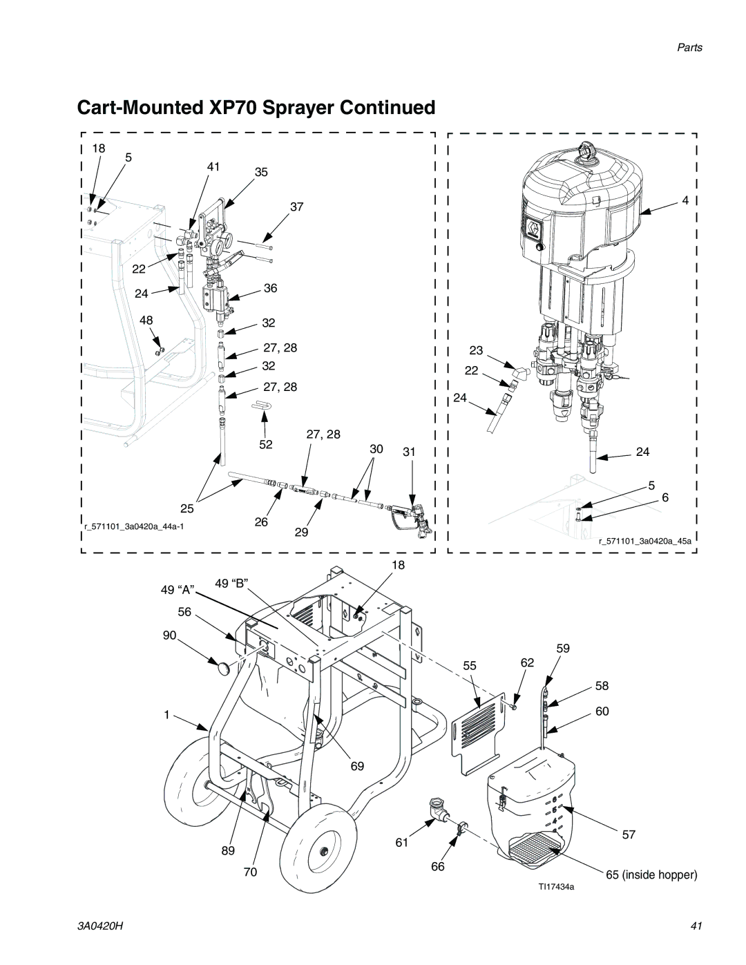 Graco XP70 important safety instructions 49 a 49 B 27, 28 32 27 