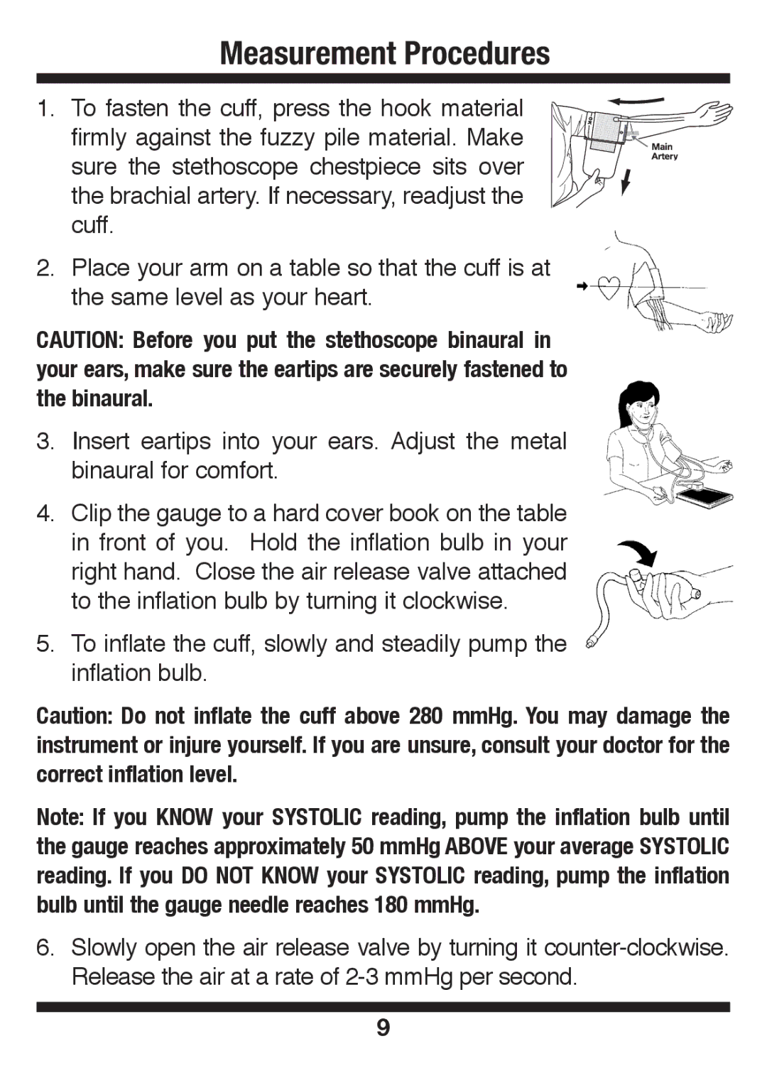 Graham Field 240 manual Measurement Procedures 