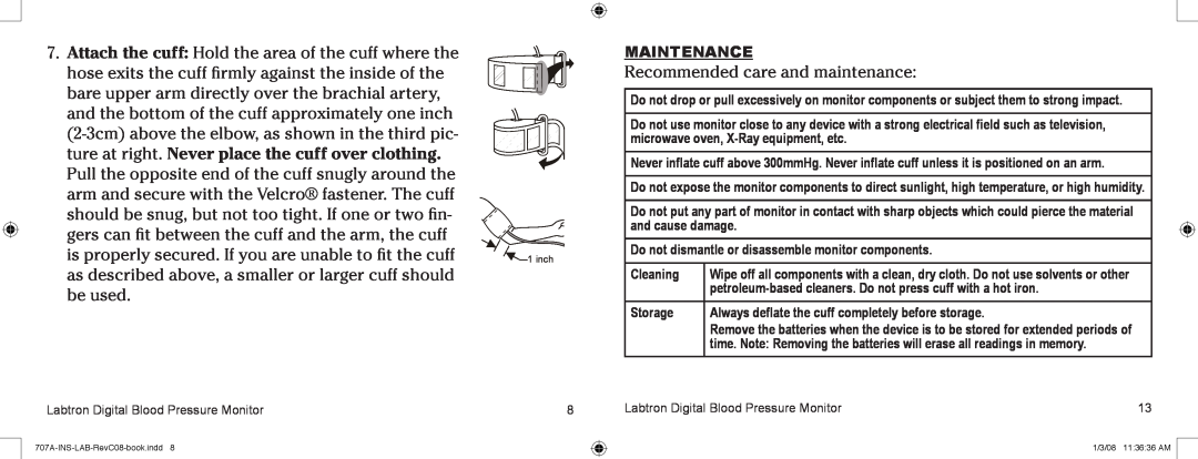 Graham Field 707AX, 707AC user manual Recommended care and maintenance 