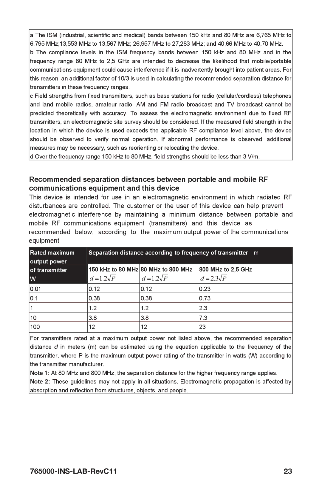 Graham Field 765000 user manual =1.2 P = 2.3 P 