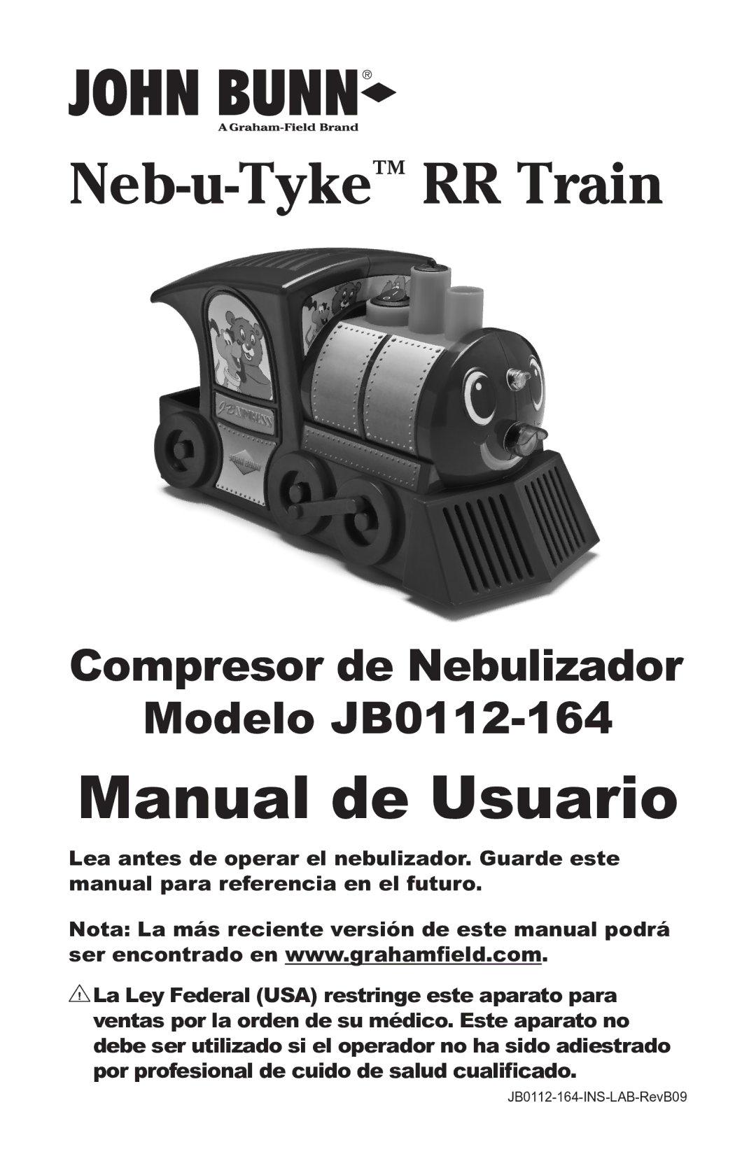 Graham Field JB0112-164 user manual Manual de Usuario 