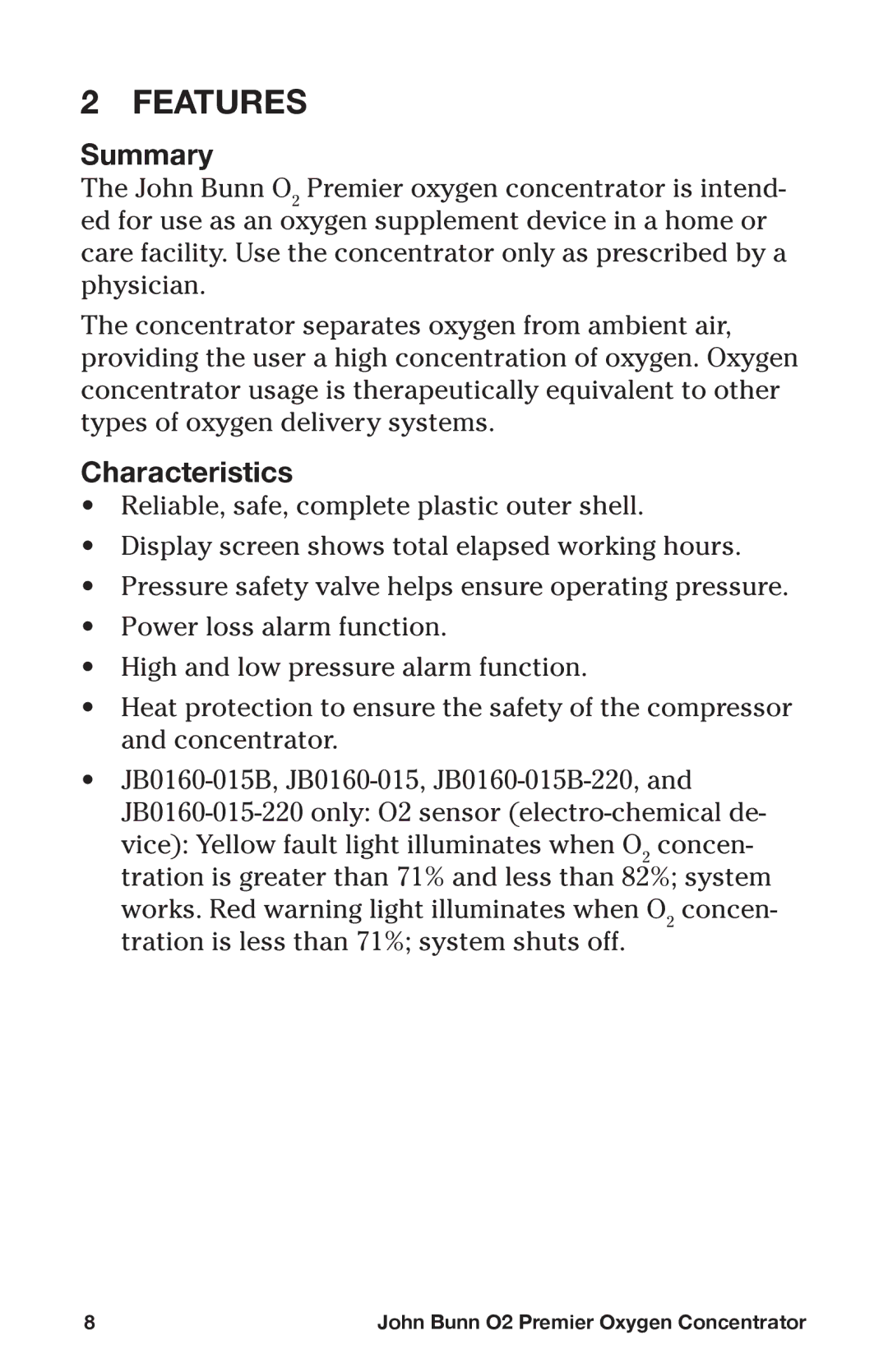 Graham Field JB0160-015B-220, JB0160-015-220, JB0160-010-220, JB0160-010B-220 Features, Summary, Characteristics 