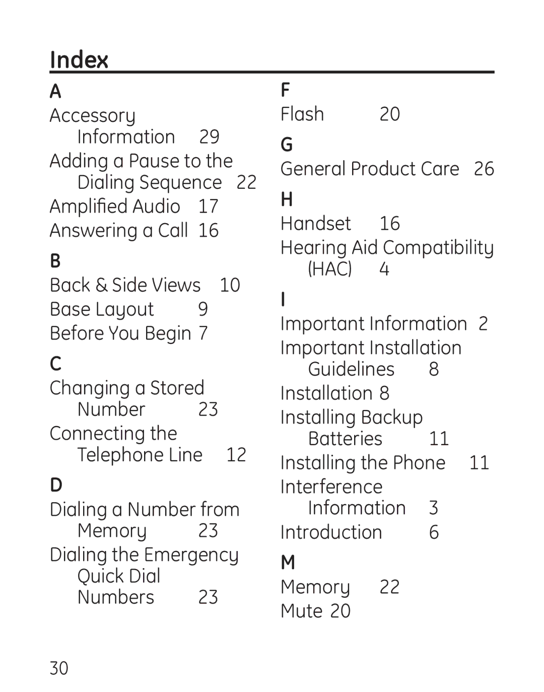 Grandstream Networks 29578 manual Index 