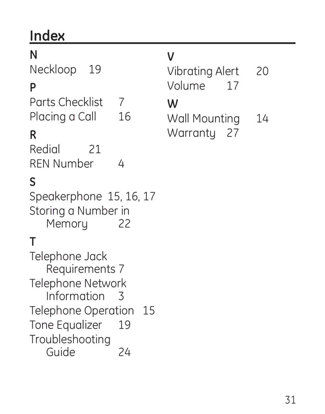 Grandstream Networks 29578 manual Index 