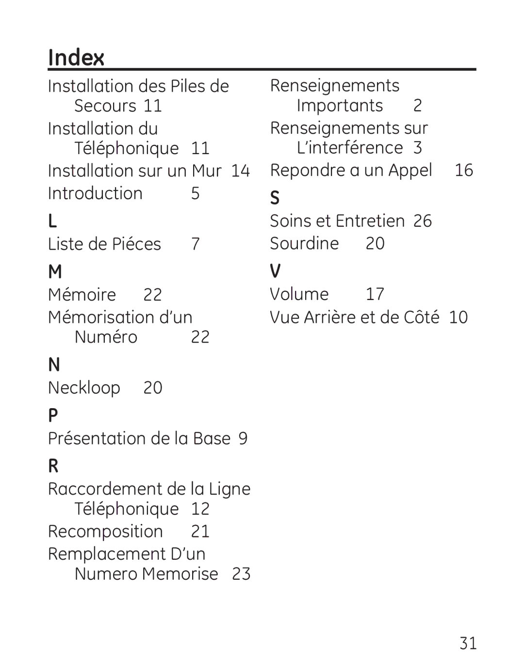 Grandstream Networks 29578 manual Installation des Piles de 