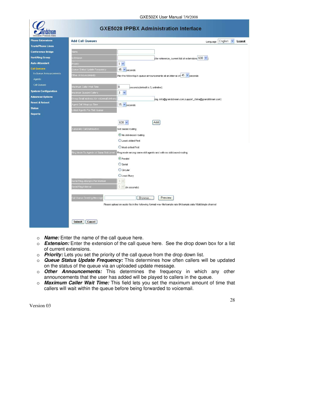 Grandstream Networks GXE502X user manual Version 