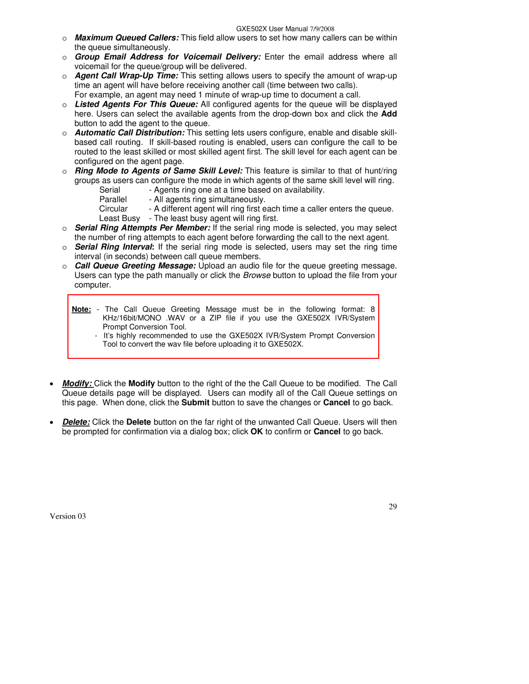 Grandstream Networks GXE502X user manual Version 