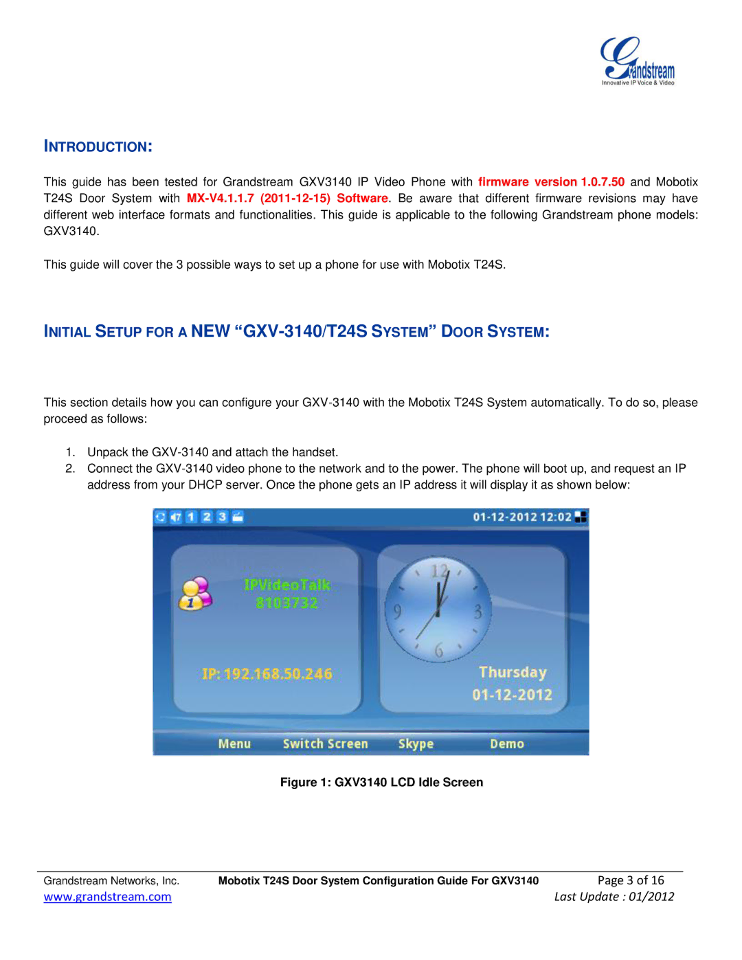 Grandstream Networks GXV-3140 manual Introduction 