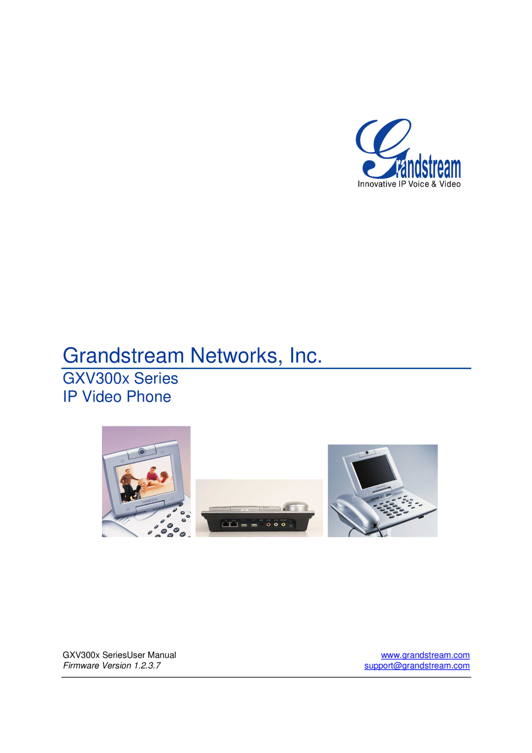 Grandstream Networks GXV300X manual Grandstream Networks, Inc 