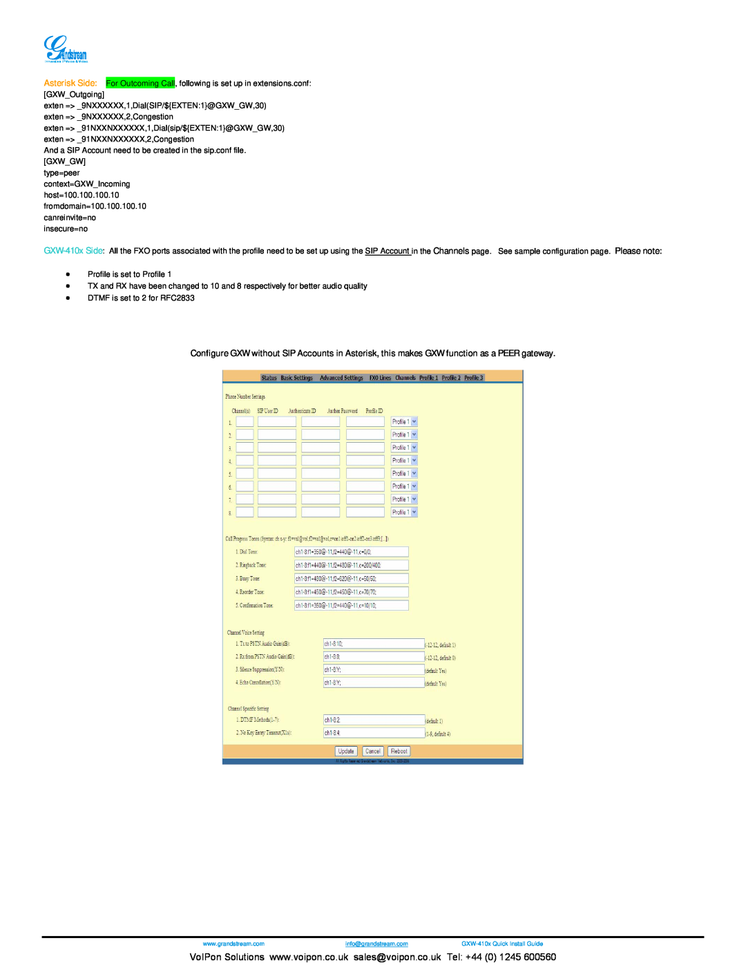 Grandstream Networks GXW4108, GXW4104 manual 