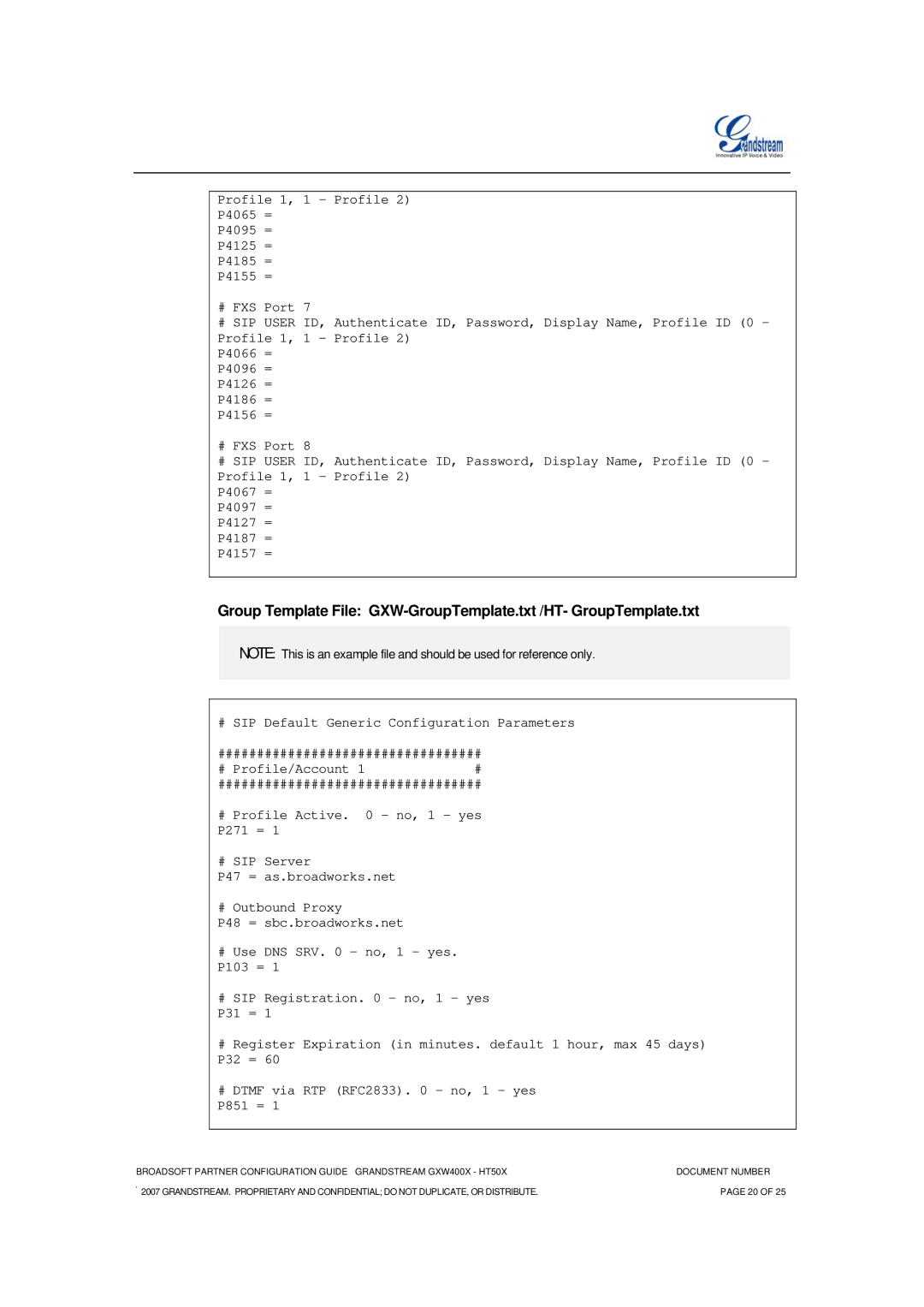 Grandstream Networks HT-50X, GXW-400X FXS manual Document Number 