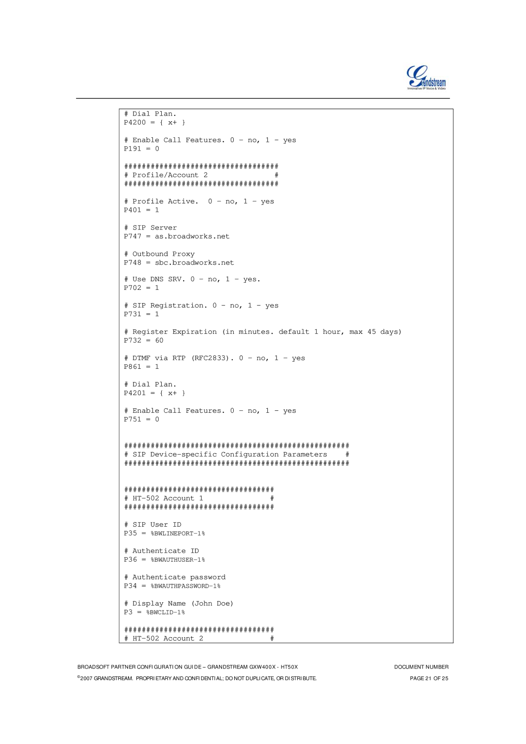 Grandstream Networks GXW-400X FXS, HT-50X manual # Authenticate password 