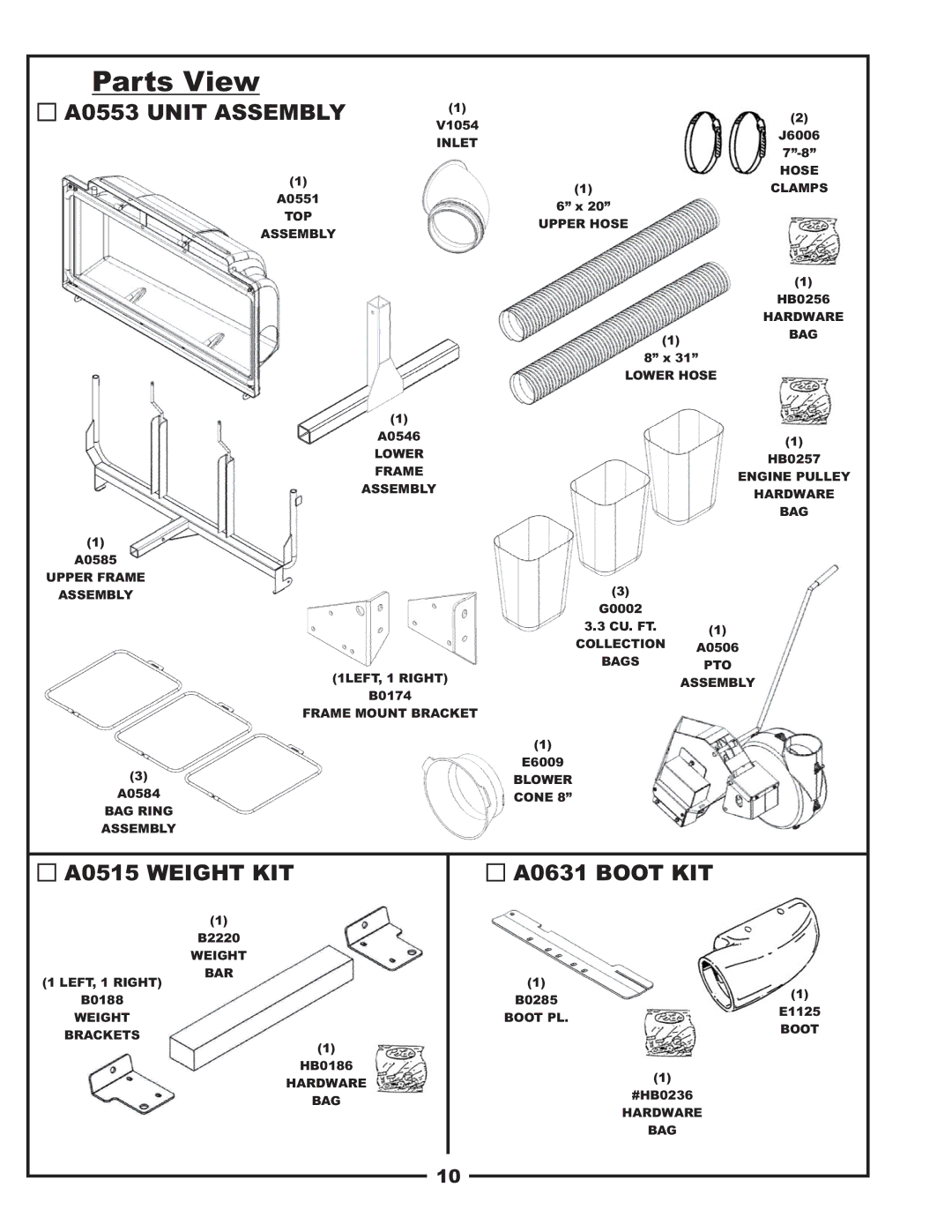 Gravely 12031303 manual Parts View 