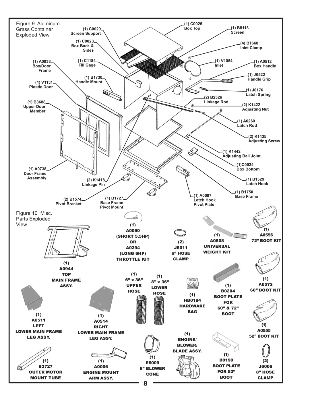 Gravely 12621209-12 manual Aluminum 