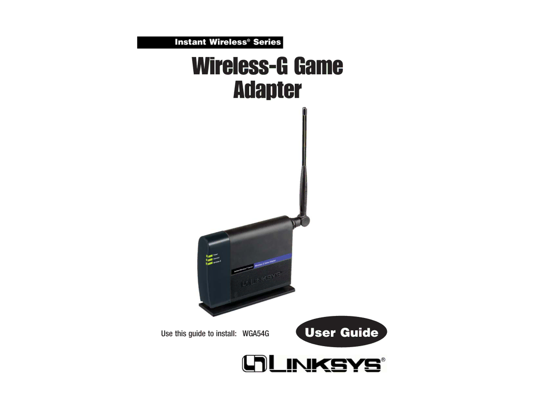 Green House WGA54G manual Wireless-G Game Adapter 