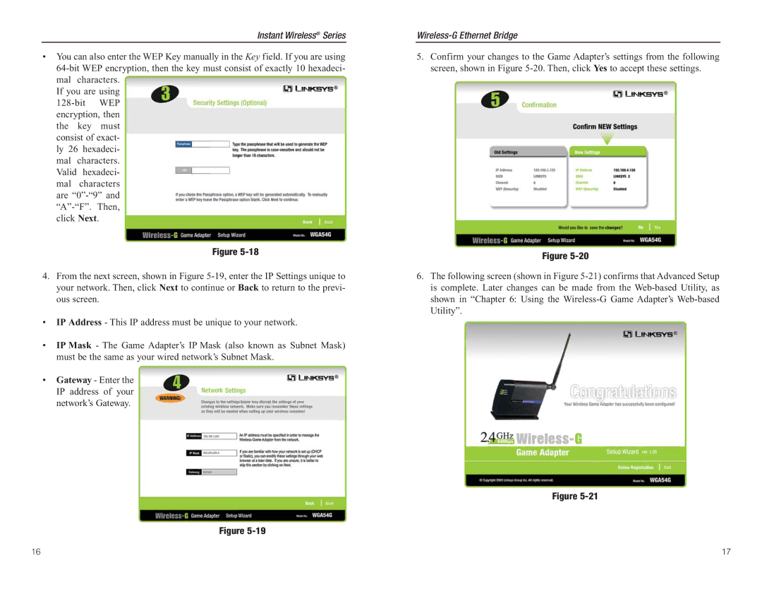 Green House WGA54G manual Instant Wireless Series 