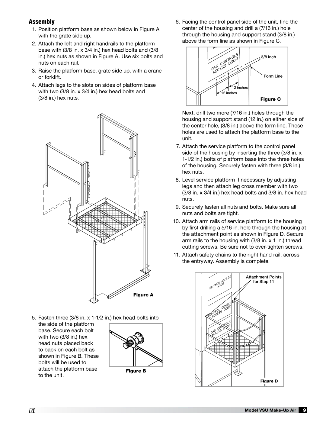 Greenheck Fan 470654 manual Assembly, Figure C 