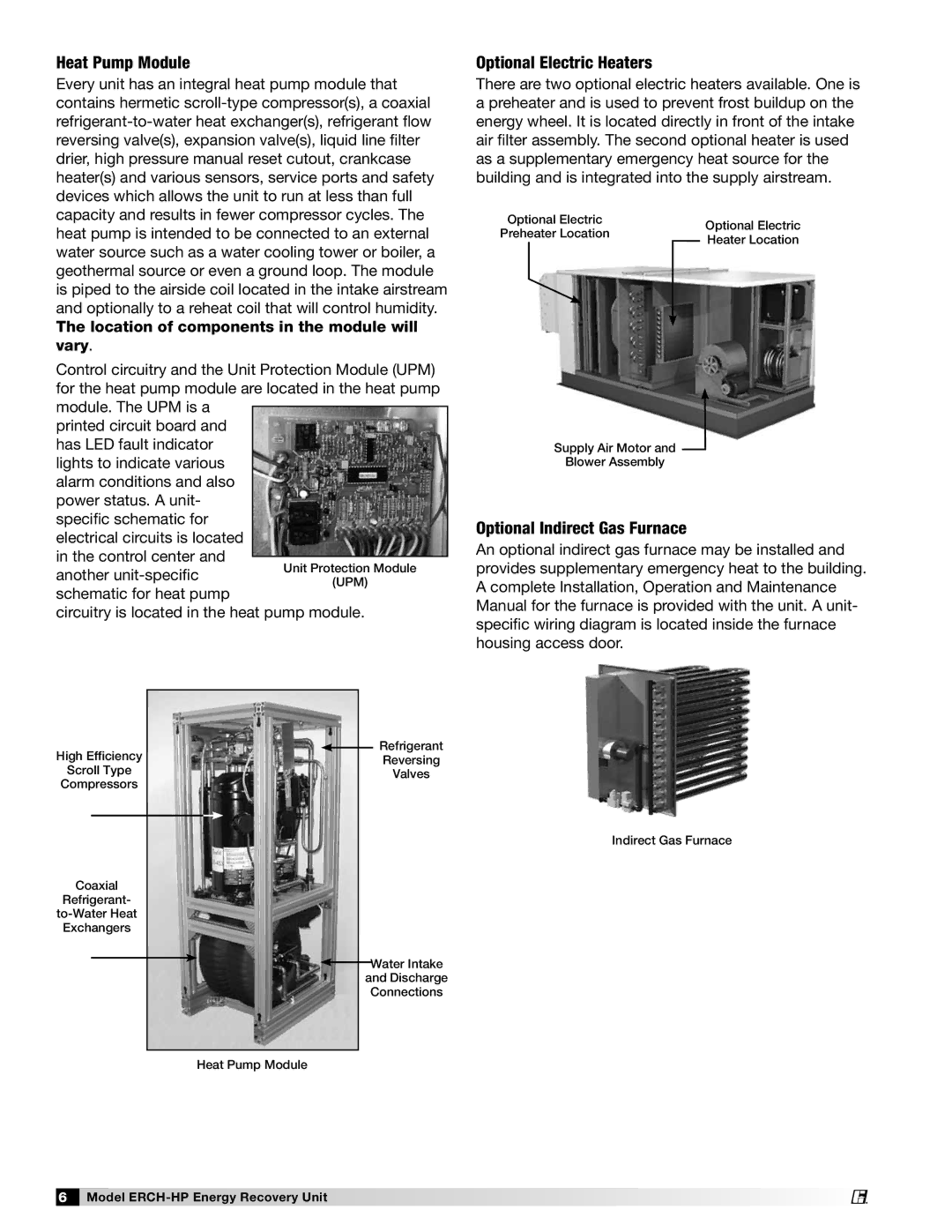 Greenheck Fan 473501 manual Heat Pump Module, Location of components in the module will vary 