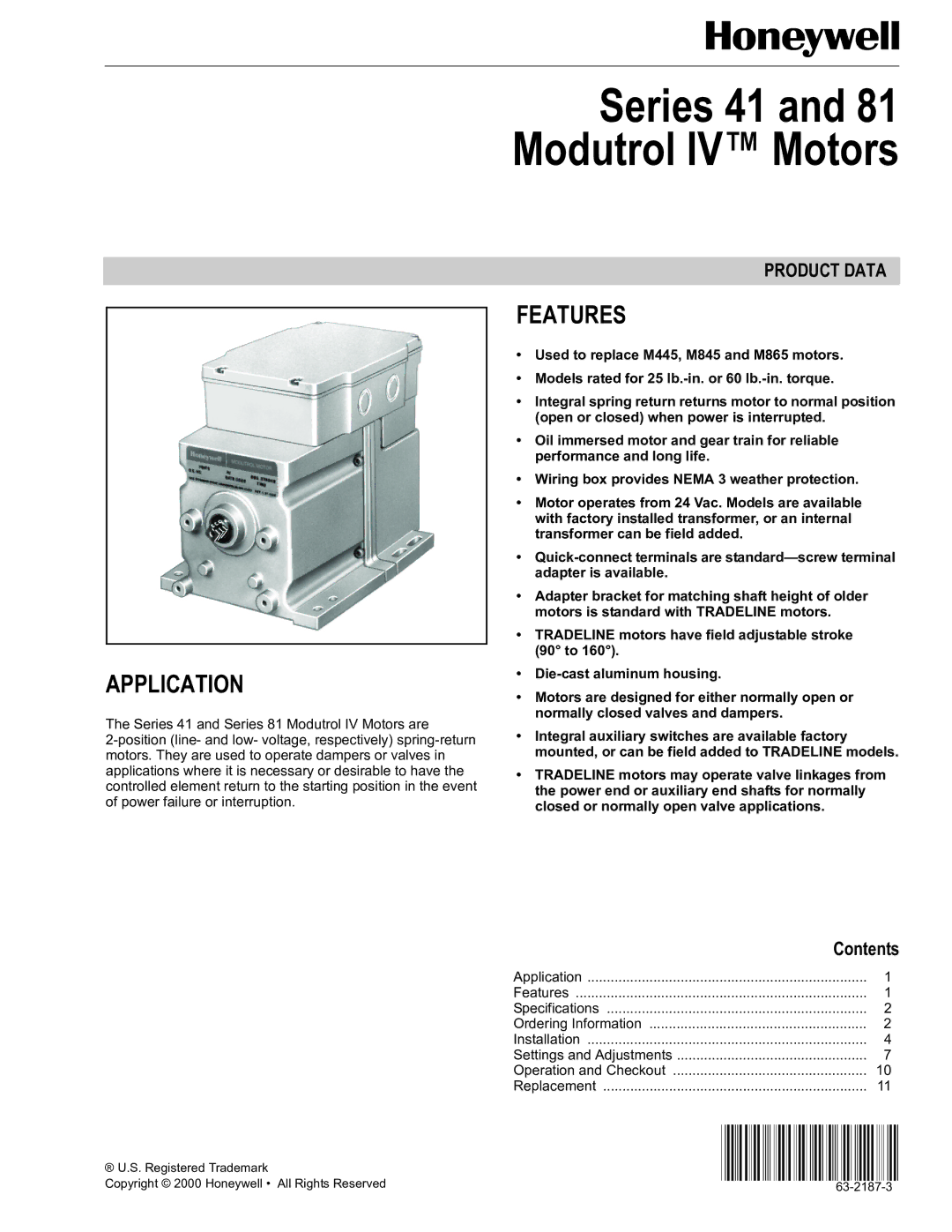 Greenheck Fan 41, 81 specifications Application, Features, Contents 