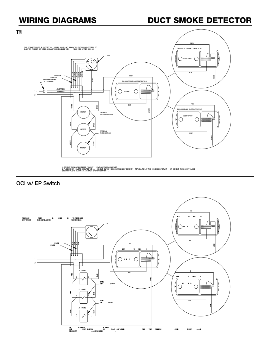 Greenheck Fan DH100ACDCLP specifications Tor, OCI w/ EP Switch 