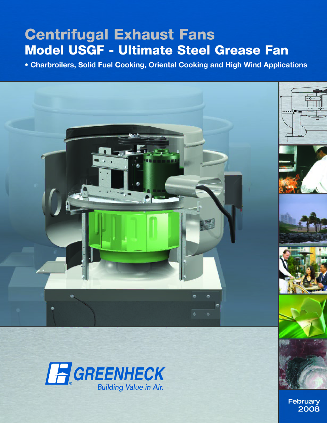 Greenheck Fan USGF manual Centrifugal Exhaust Fans 