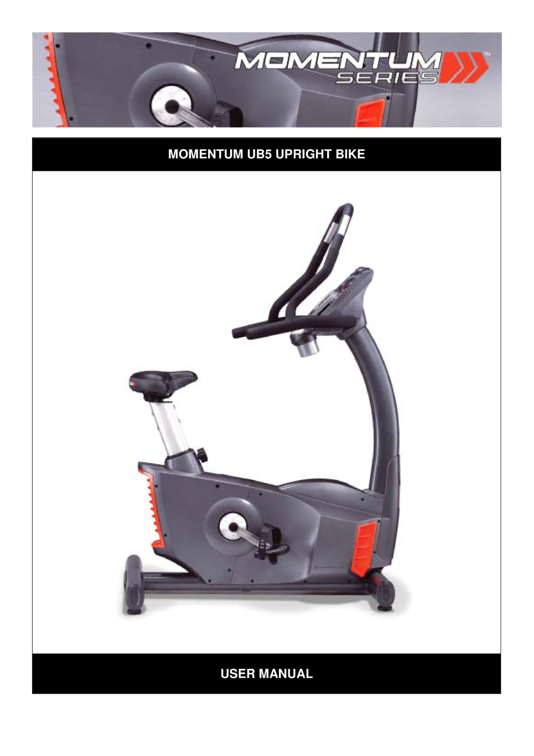 Greenmaster manual Momentum UB5 Upright Bike 