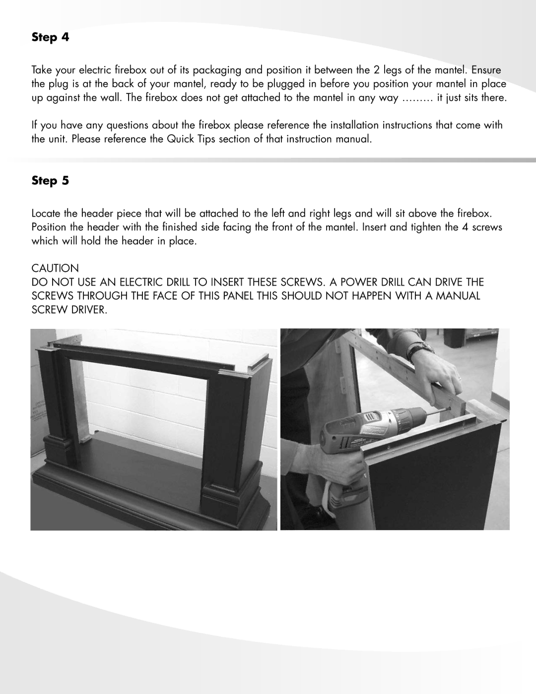 Greenway Home Products GEF282ABL manual Step 