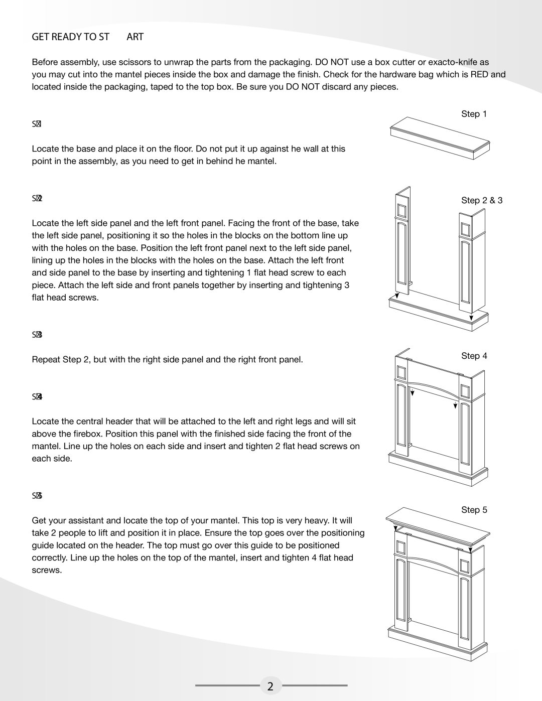 Greenway Home Products MEF2021WL warranty Get Ready to Start, Step 