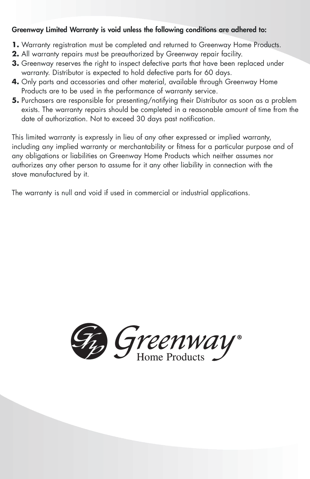 Greenway Home Products MES32BL manual 