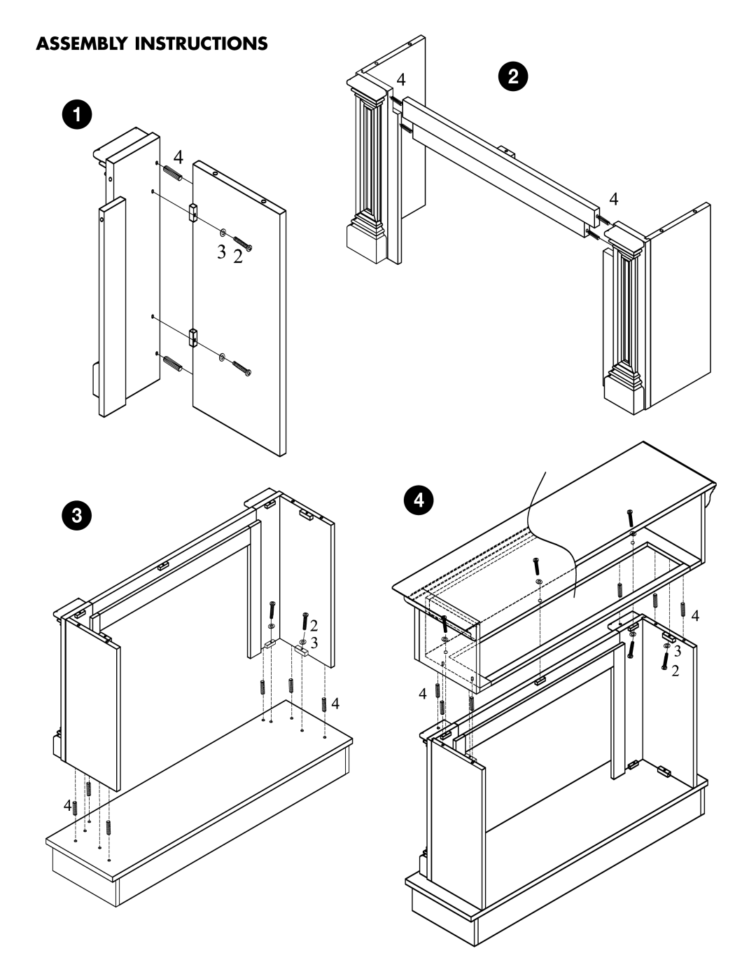 Greenway Home Products MM254W warranty Assembly Instructions 