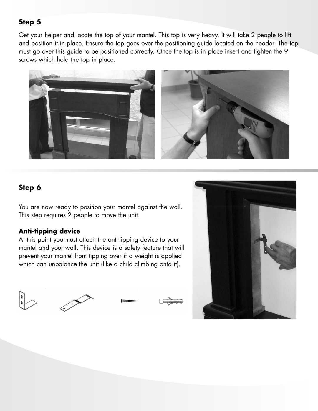 Greenway Home Products MM281MCH manual Anti-tipping device 